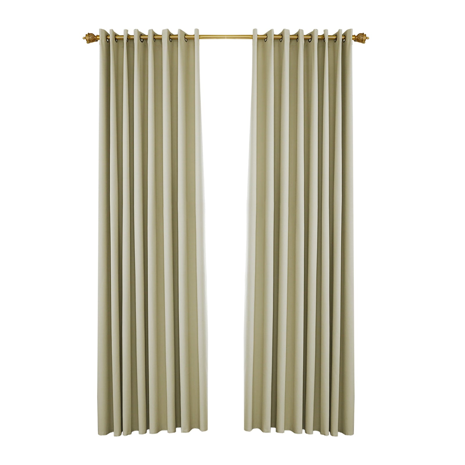 Pergola Outdoor Drapes,Blackout Patio Outdoor Curtains,Waterproof Outside Decor With Rustproof Grommet For Pergola/Porch(2 Panel,52''W*107''L)