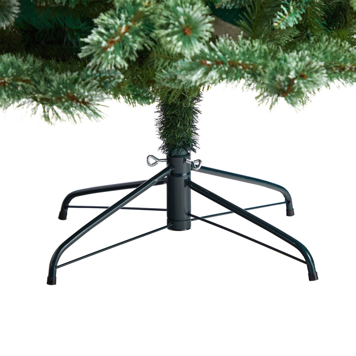 8' Wisconsin Slim Snow Tip Pine Tree: A Realistic Artificial Christmas Centerpiece