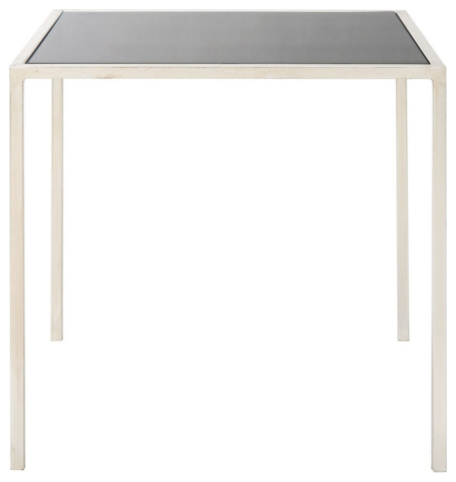 Jessie Silver Leaf Accent Table Silver/Black   Contemporary   Side Tables And End Tables   by AED Luxury Home Decor  Houzz