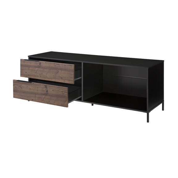 60 inch Wood and Metal Entertainment TV Stand with...