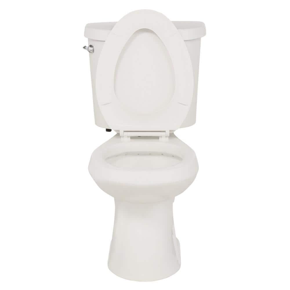 Glacier Bay 2Piece 128 GPF High Efficiency Single Flush Elongated Toilet in White