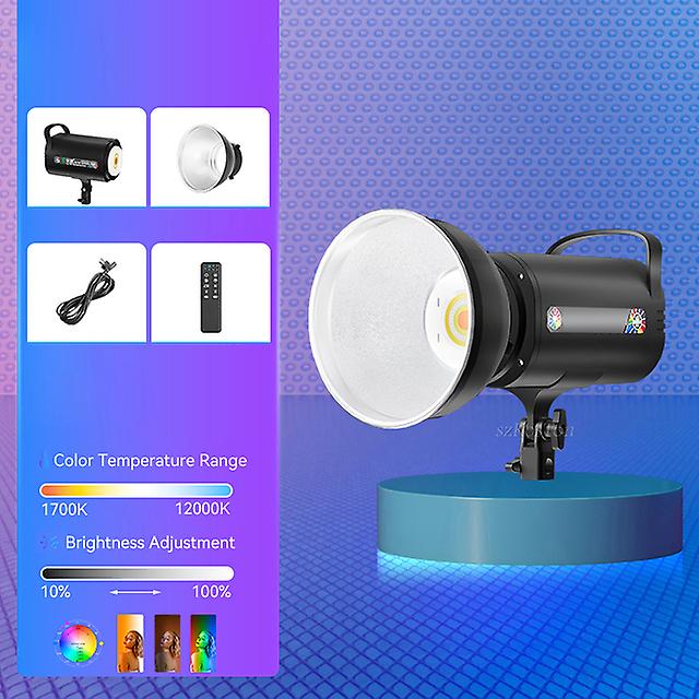 Rgb Cob Led Video Light Studio Lighting 1700k-12000k Professional Studio Strobe Flash Lamp Bowens Mount For Camera Video Photo