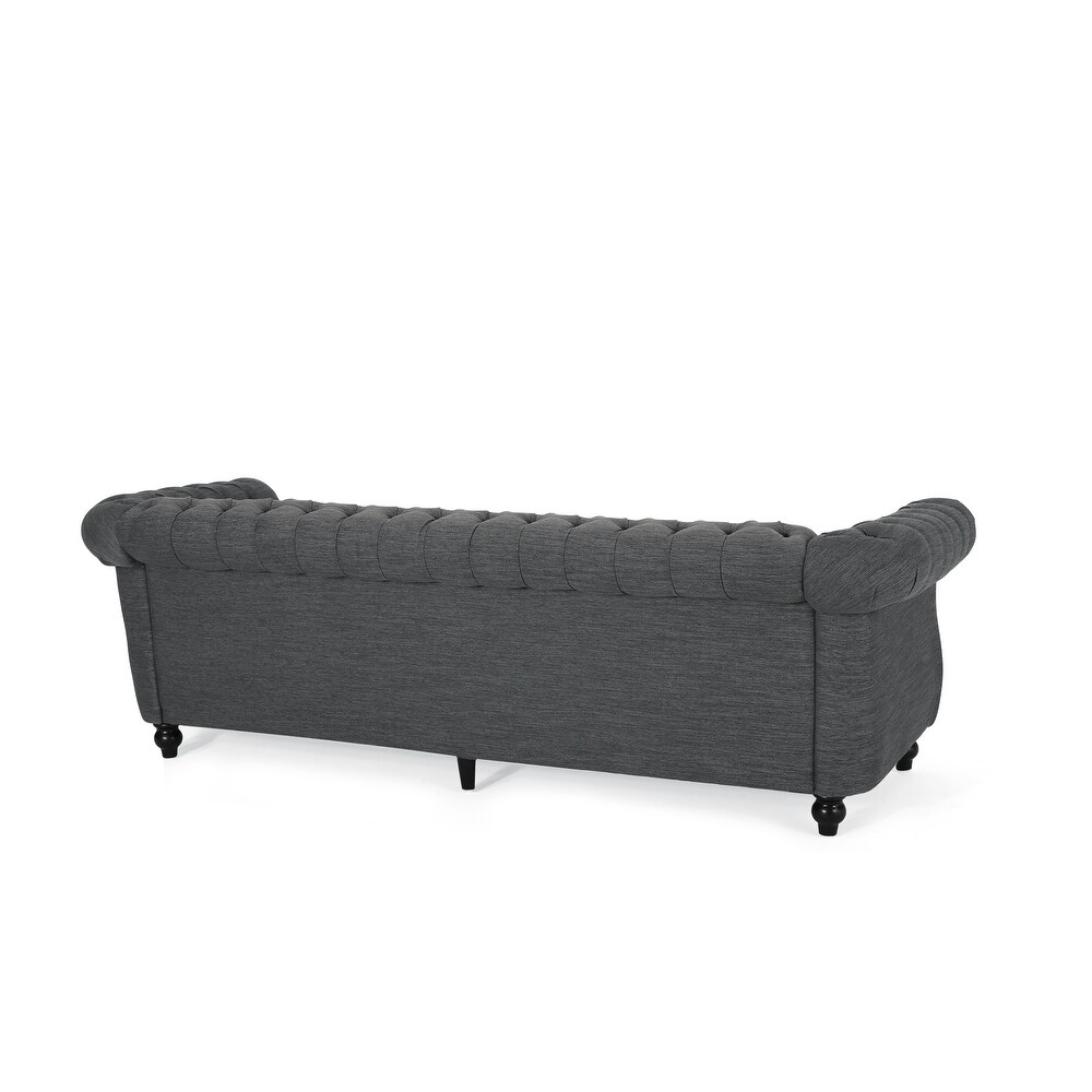 Parksley Tufted Chesterfield 3 seat Sofa by Christopher Knight Home