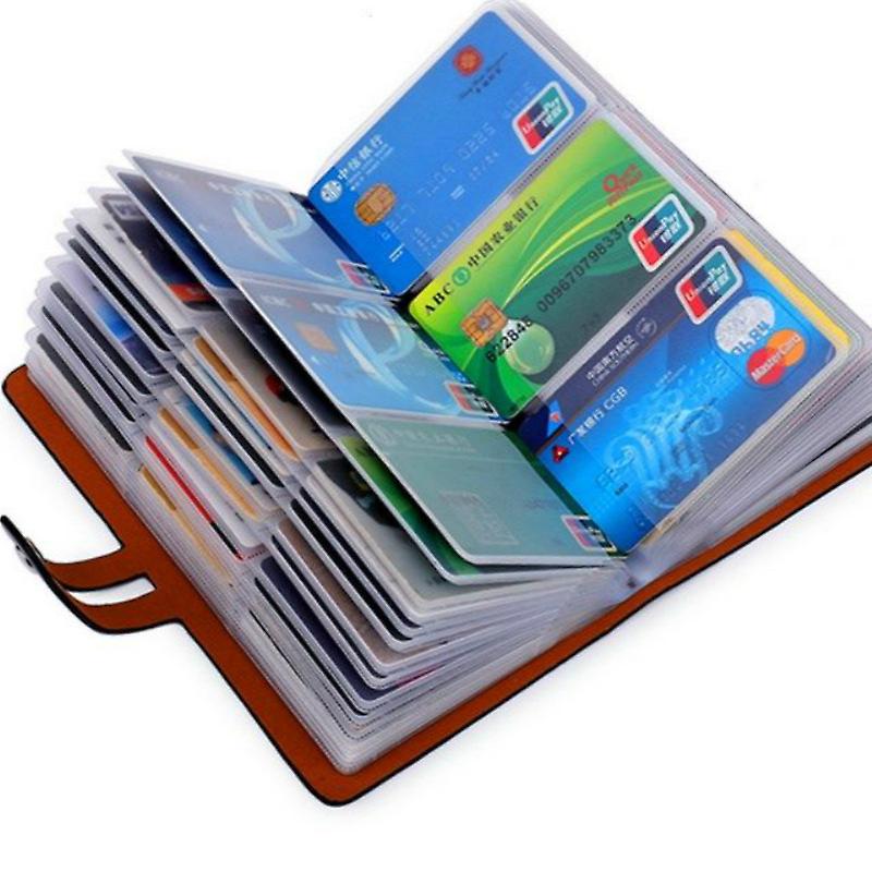 Anti-theft Swipe Antimagnetic Men's And Women's Large-capacity Multi-card Business Shielding Card Holder