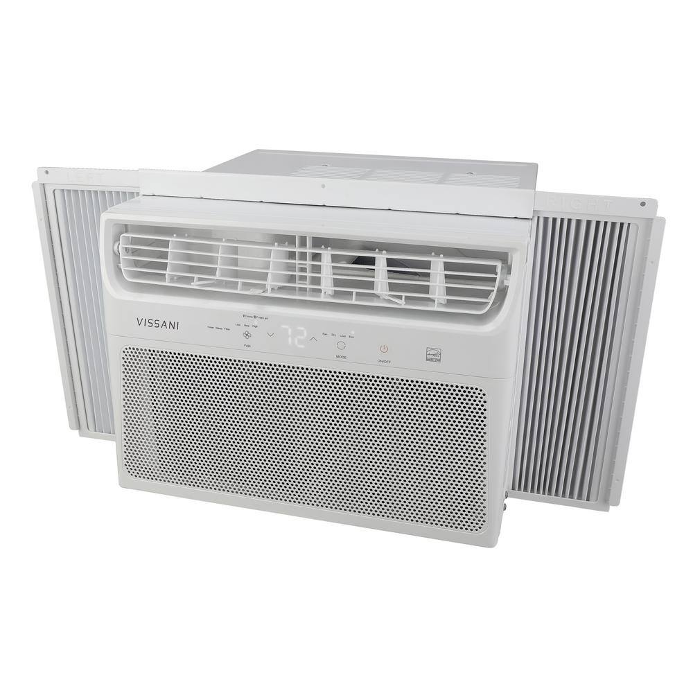 Vissani 10000 BTU 115-Volt Window Air Conditioner for 450 sq. ft. Rooms in White VWA10