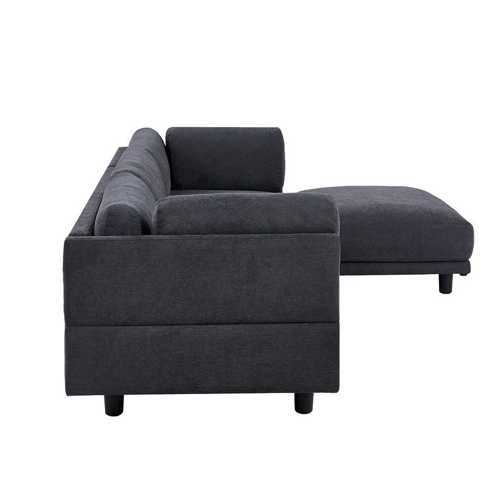 Upholstery Convertible Sectional Sofa  L Shaped Couch