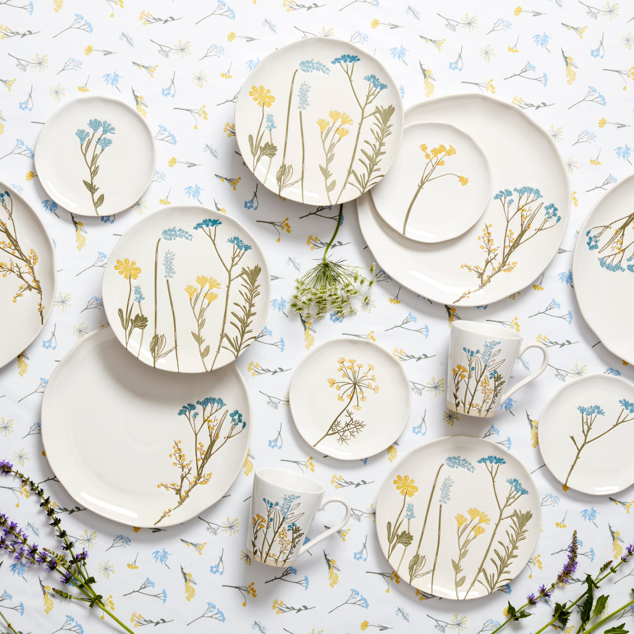 Wildflowers Dinner Plates, Set of 4