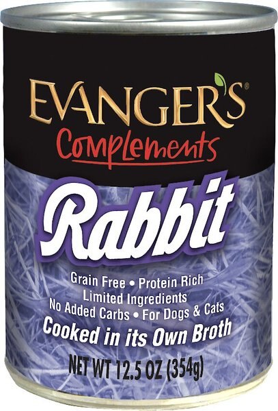 Evanger's Grain-Free Rabbit Canned Dog and Cat Food