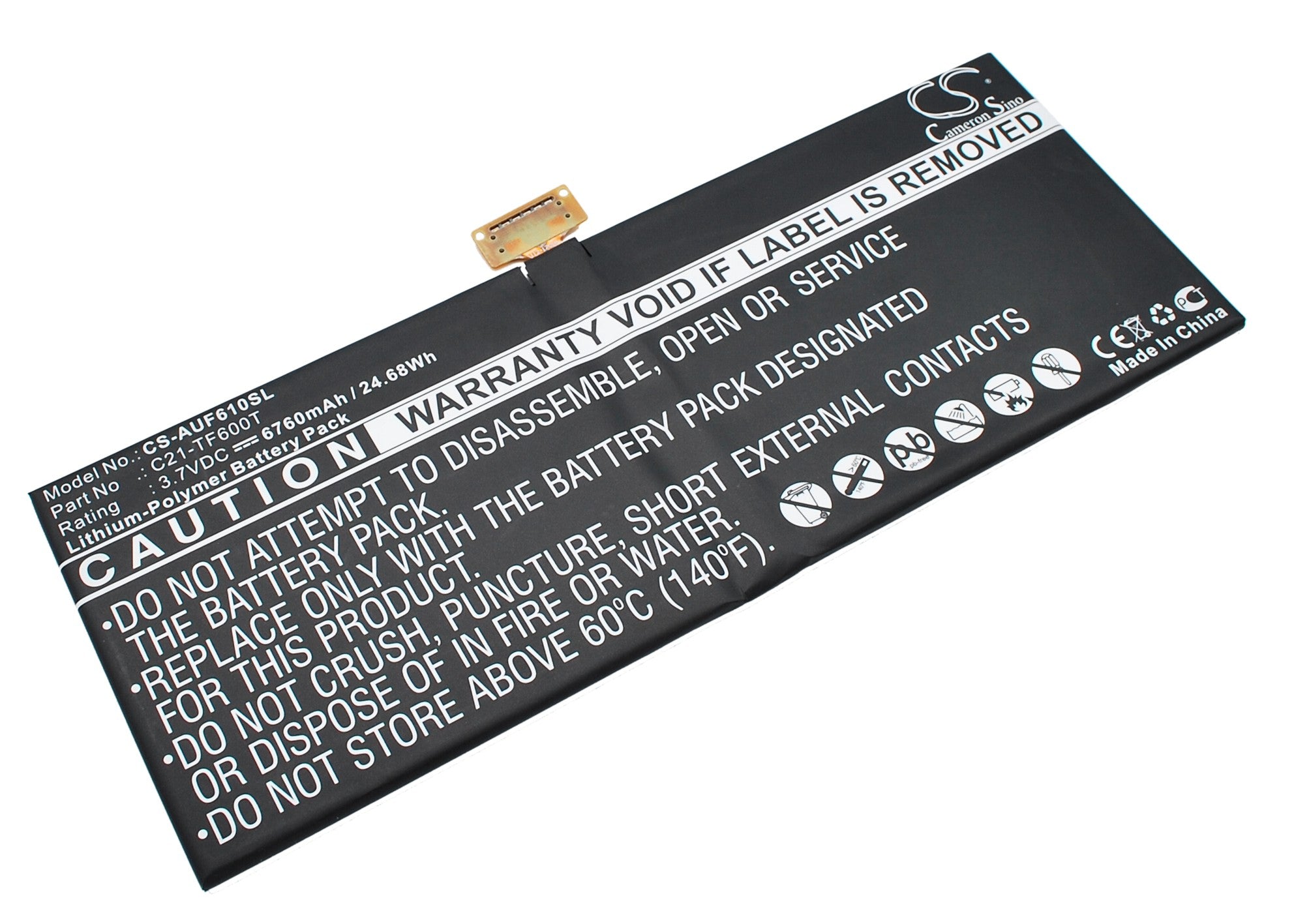 Asus VivoTab TF600TL Replacement Battery BatteryClerkcom Tablet