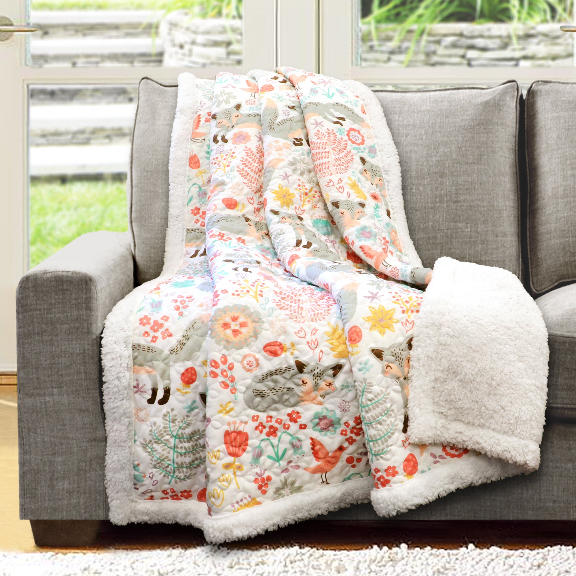 Pixie Fox Throw Sherpa