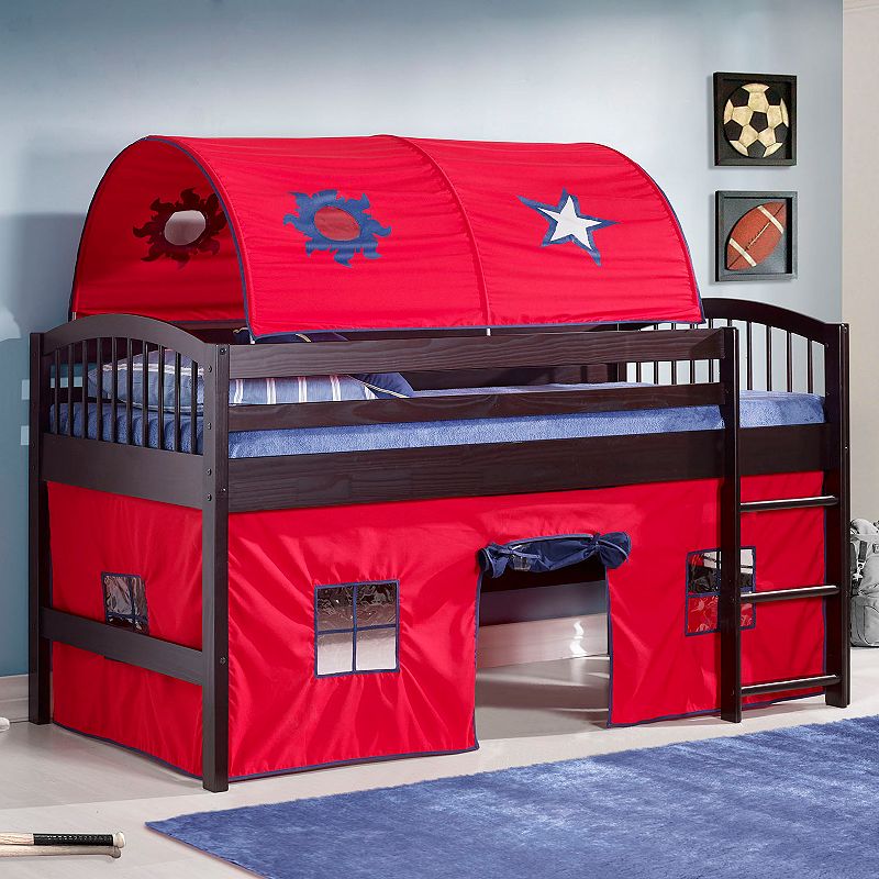 Bolton Addison Junior Red Playhouse Loft Bed