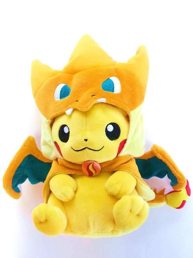 COUTEXYI Pokemon Pikachu Avec Charizard chapeau Peluche rembourré Animal Poupée 22.9cm