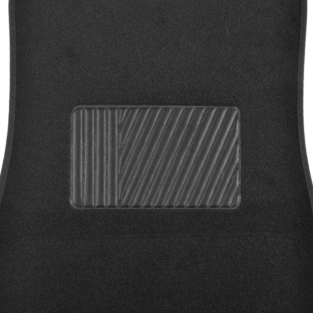 BDK INTERLOCK Car Floor Mats - Secure No-Slip Technology for Automotive Interiors - 4pc Inter-Locking Carpet (Black)