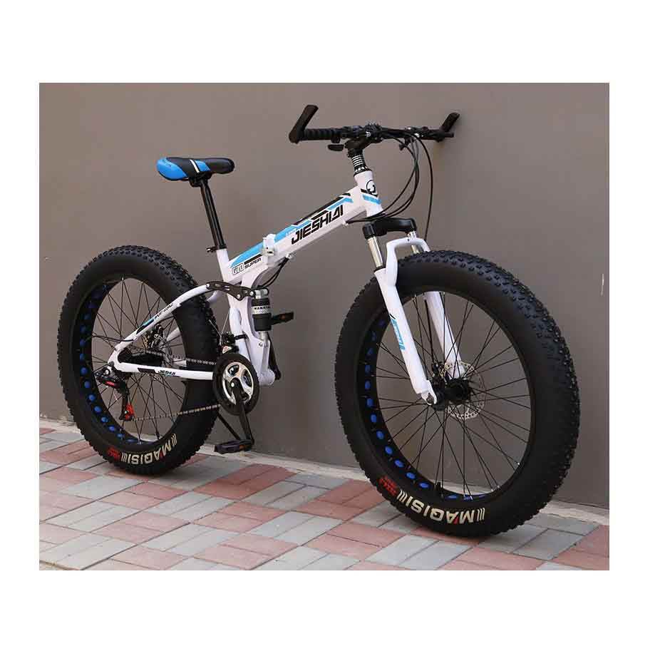 bicycle 26 inch *4.0 fat tires 21/24/27 speed double disc brake folding mountain bike foldable fatbikes for man bicycle