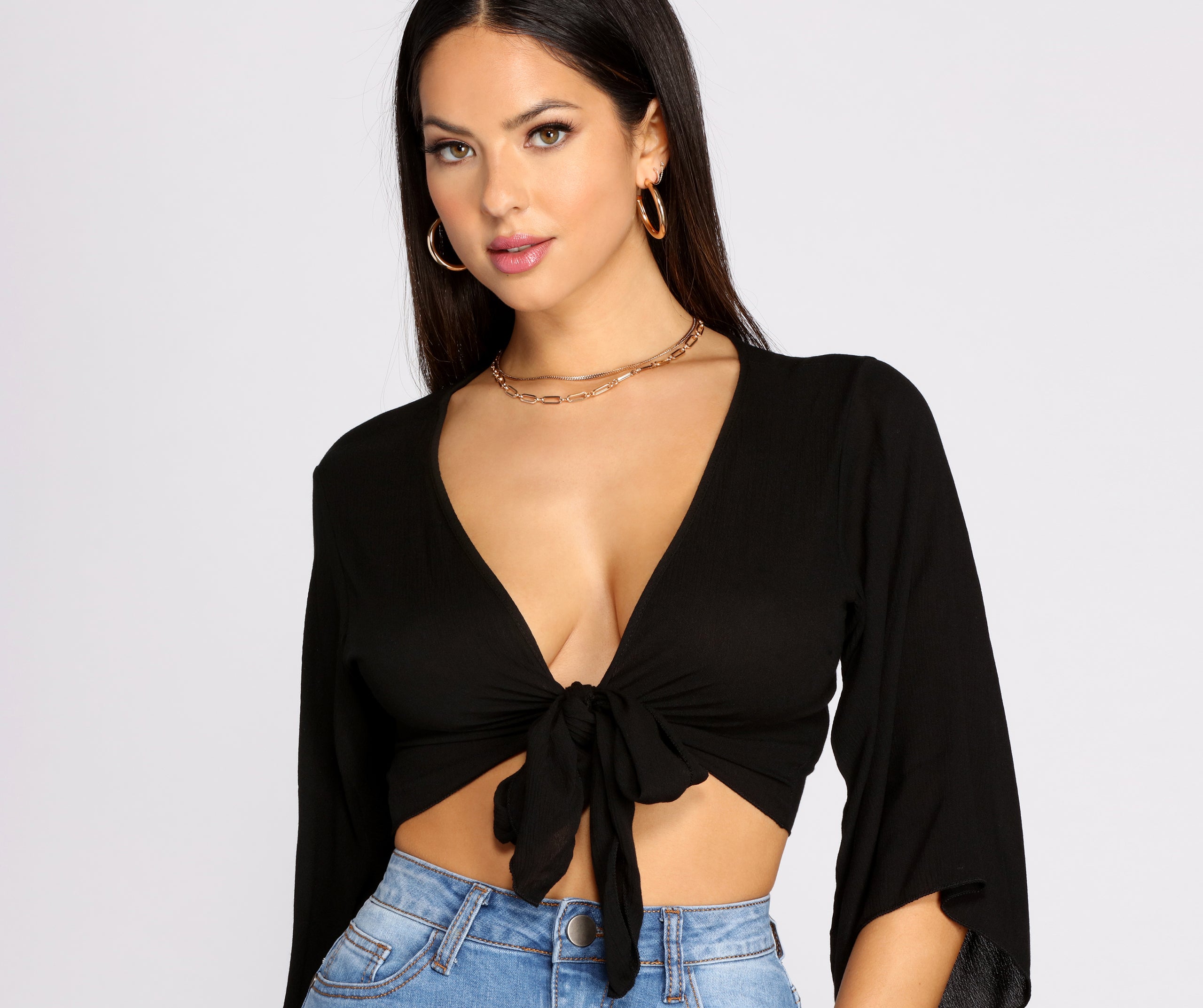 Boho Daze Tie Front Top