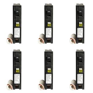 Square D Homeline 20 Amp Single-Pole Combination Arc Fault Circuit Breaker (6-Pack) HOM120CAFIC6