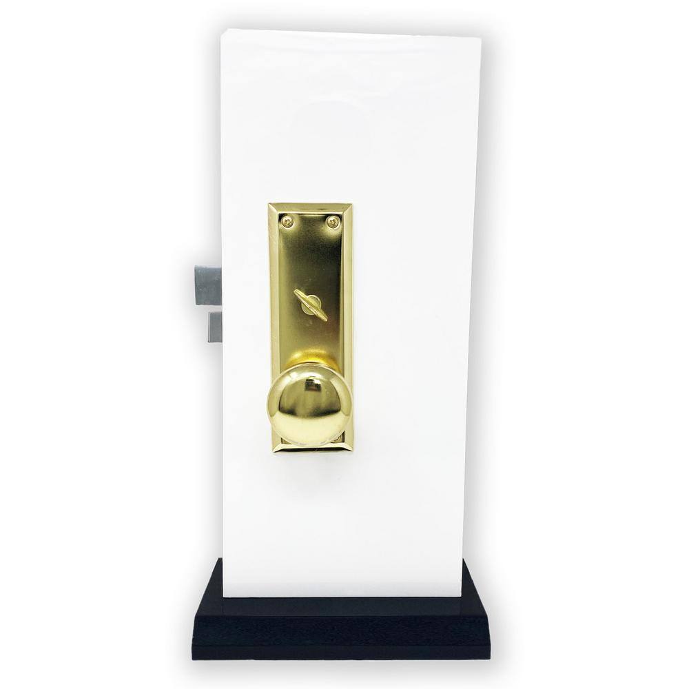 Premier Lock Brass Mortise Entry Left Hand Door Lock Set with 2.5 in. Backset 2 SC1 Keys and Swivel Spindle ML01N