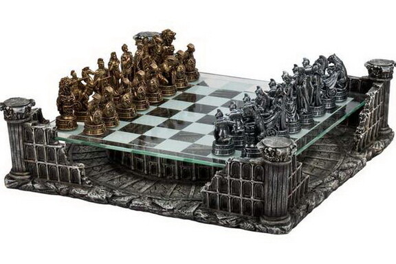 CHH 2127D Roman Gladiators 3D Chess Set