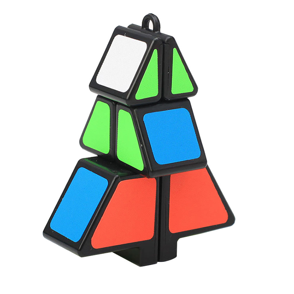 Education Magic Cube 1X2X3 Christmas Tree Cube Puzzle Ultra-Smooth Magic Puzzle Xmas Gifts Pool Toys For Toddlers 1-3 Abs Black