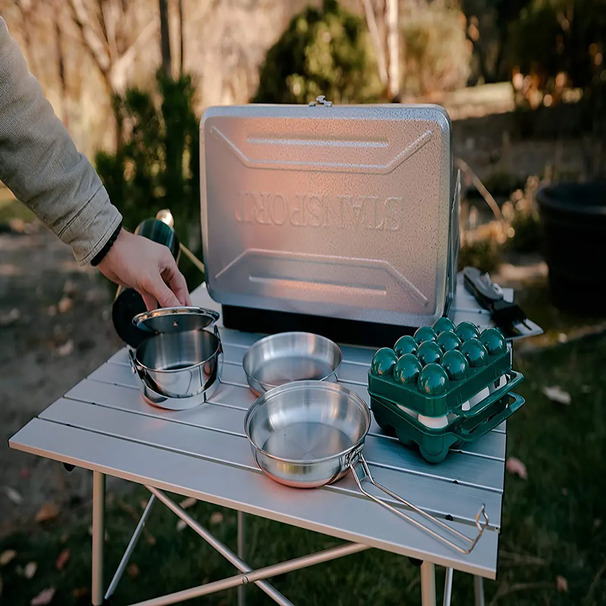 Egg Container for Camping and Travel