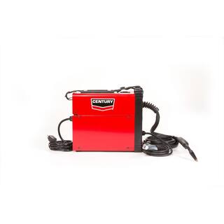 90 Amp FC90 Flux Core Wire Feed Welder and Gun 120-Volt with Premium Leather Welding Gloves K5365-30