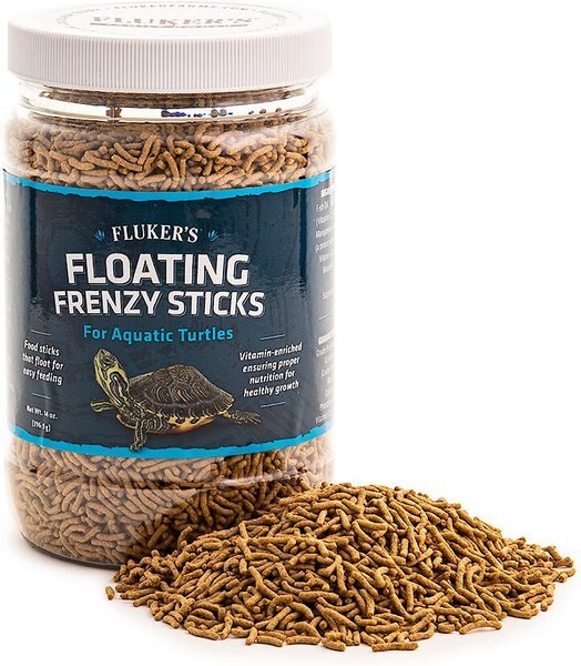 Fluker's Floating Frenzy Sticks Aquatic Turtle Food， 14-oz