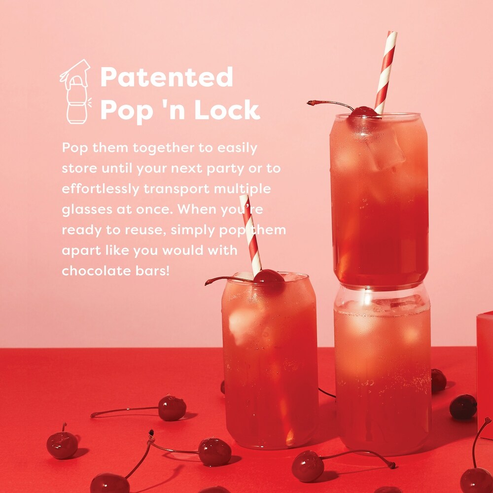 TOSSWARE POP 12oz Can Set of 252  Recyclable  Unbreakable   Crystal Clear Plastic Soda Glass   252