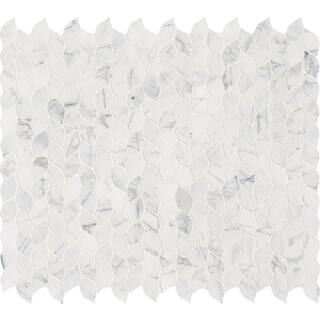 MSI Calacatta Cressa Blanco 13 in. x 13.5 in. Polished Marble Look Floor and Wall Tile (10.8 sq. ft.Case) CALBLA-POL10MM