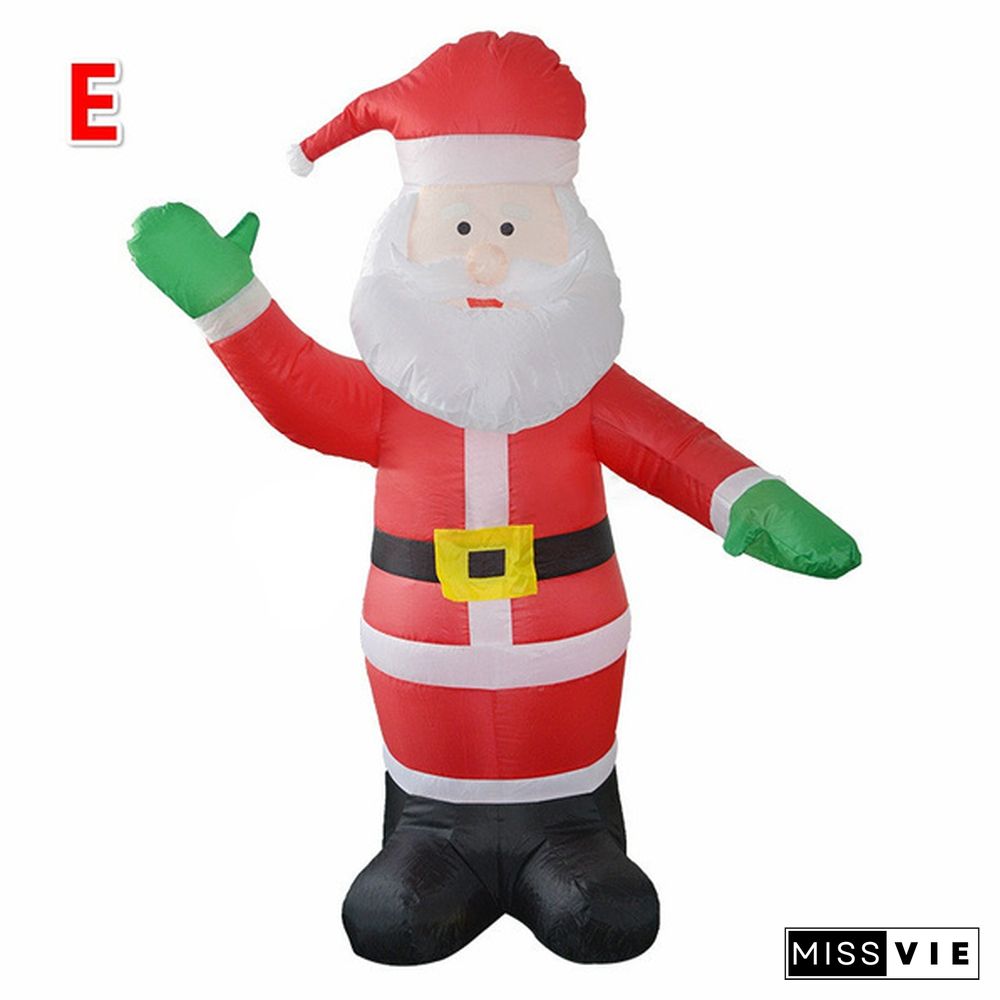 Christmas Inflatable Santa Claus Costumes Adult Kids Snowman Fancy Dress Halloween Carnival Cosplay Outfit Birthday Party Suit