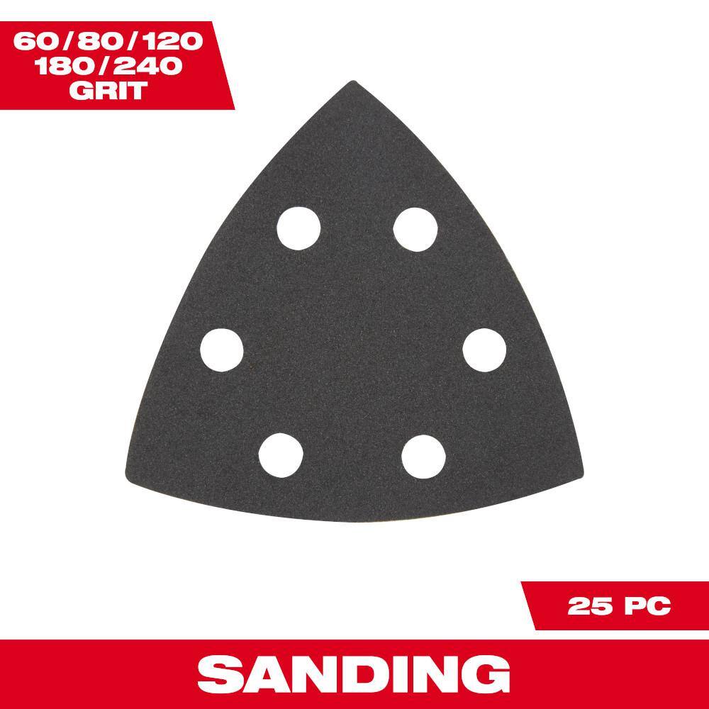 MW 3-12 in. Sandpaper Oscillating Sanding Accessories Kit (25-Piece) 49-25-2025