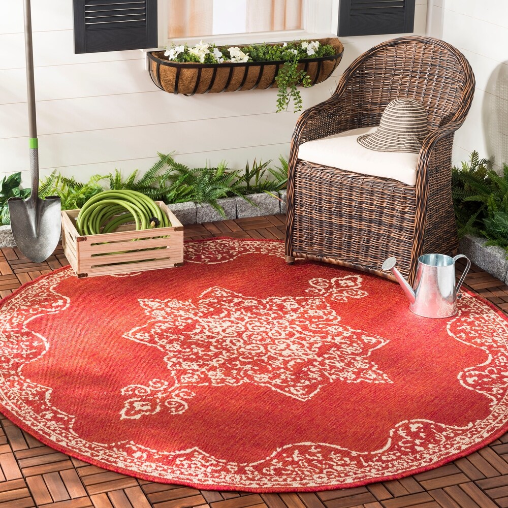 SAFAVIEH Beach House Winona Indoor/ Outdoor Waterproof Patio Backyard Rug