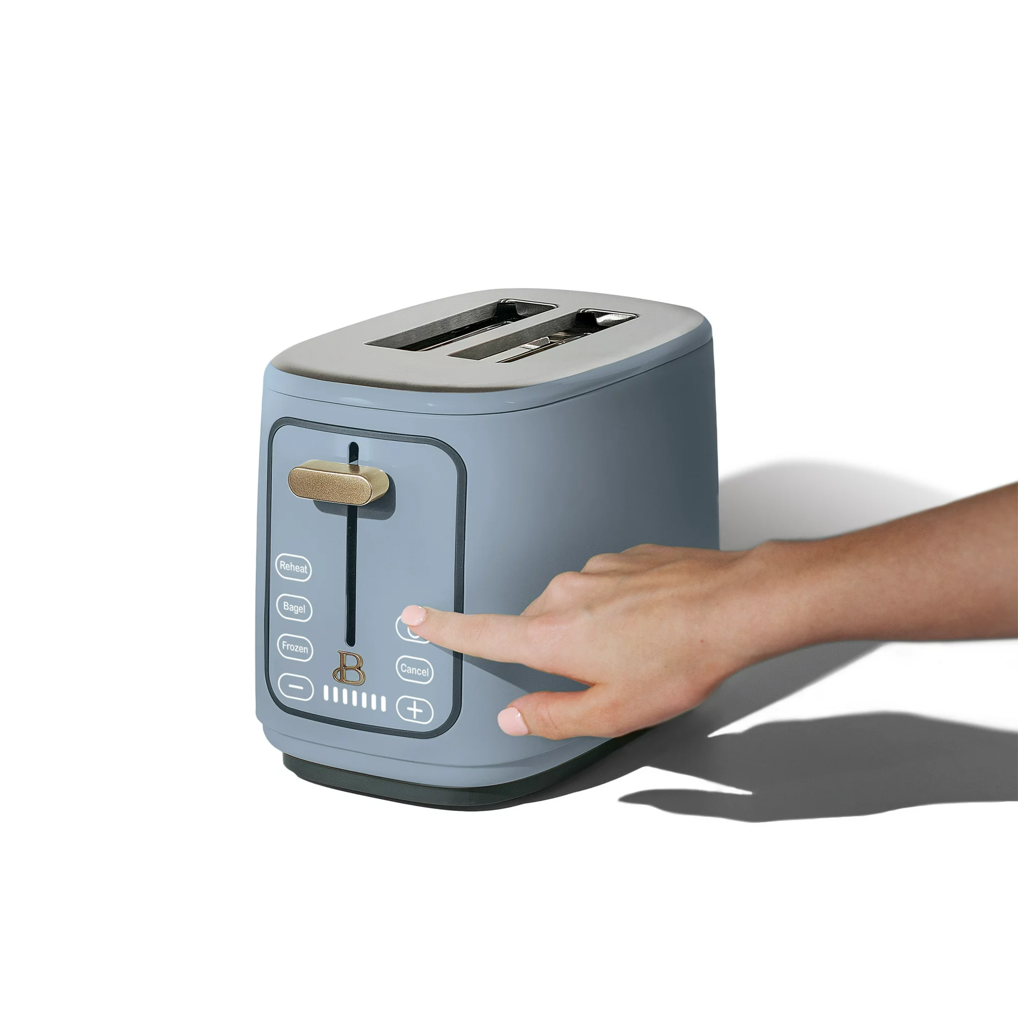 Beautiful 2 Slice Touchscreen Toaster， Cornflower Blue by Drew Barrymore