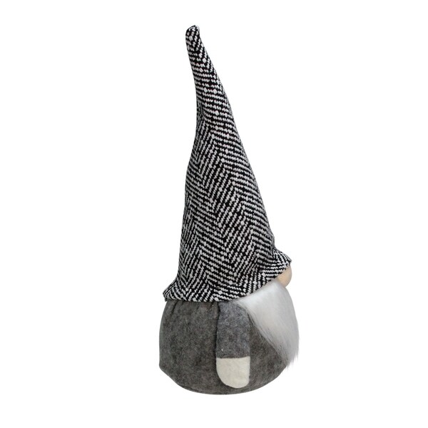 12 Gray and White Standing Gnome Tabletop Christmas Decoration