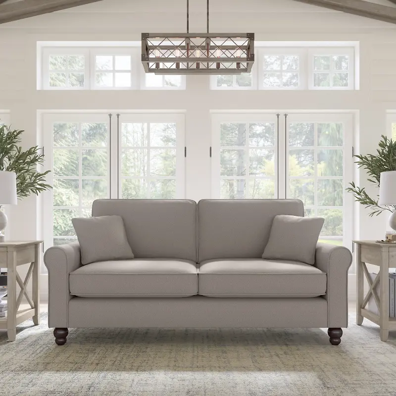 Hudson Beige Sofa - Bush Furniture