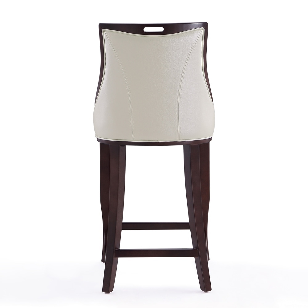 Emperor Upholstered Wood Bar Stool