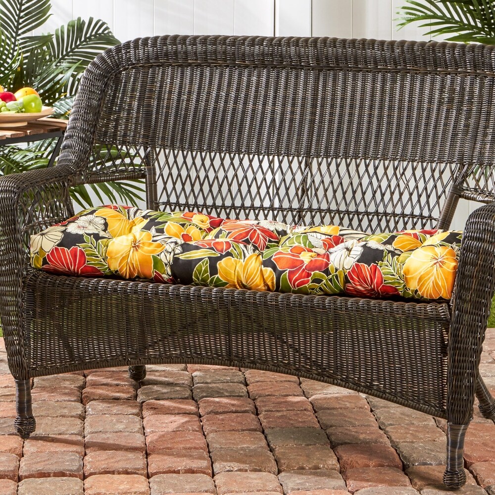 San Elijo Floral Swing/ Bench Cushion by Havenside Home   17w x 44l