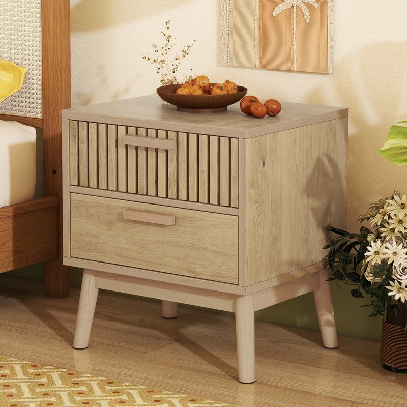 Storage Dresser  Storage Cabinet with Rubber Wood Legs