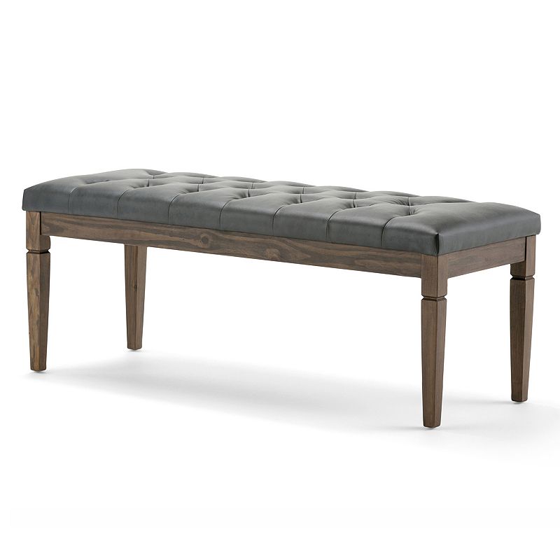 Simpli Home Waverly Tufted Ottoman Bench