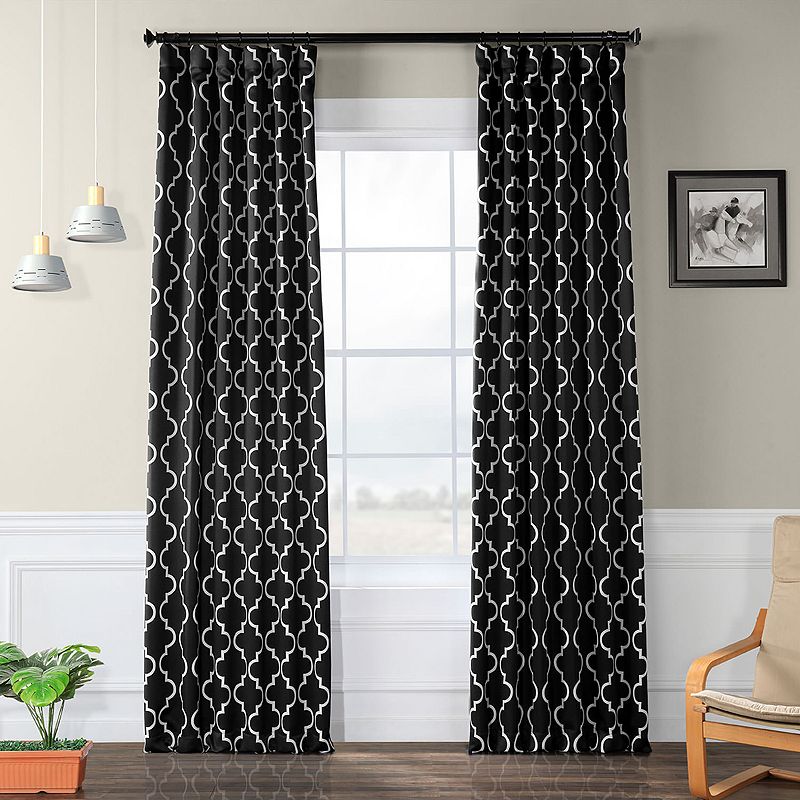 EFF Blackout 1-Panel Seville Window Curtain