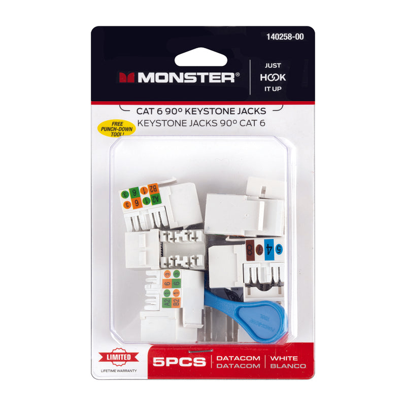 CAT-6 KEYSTONE JACK 5PK