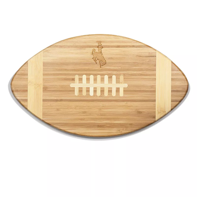 Wyoming Cowboys Touchdown Football Cutting Board Serving Tray