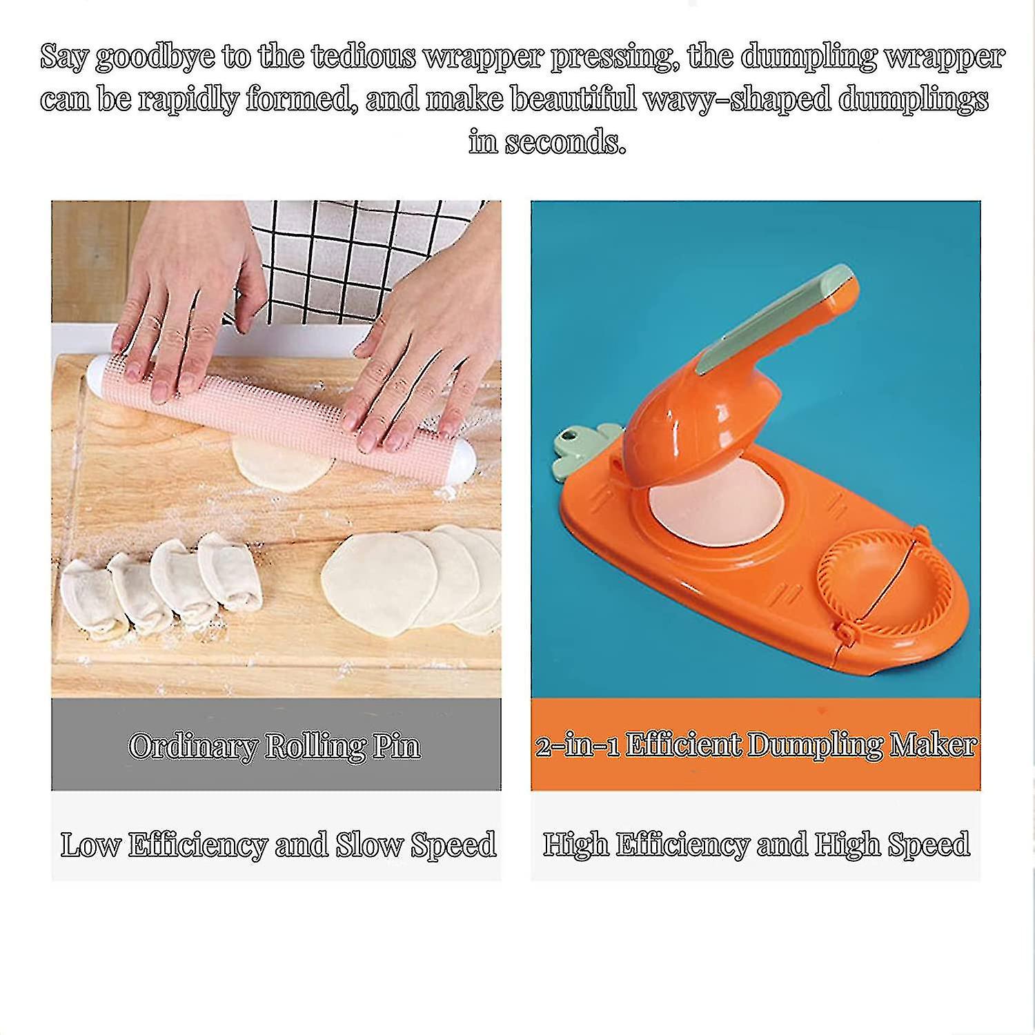 2 In 1 Dumpling Maker， Kitchen Diy Dumpling Maker， Dumpling Skin Maker Dumpling Moulds