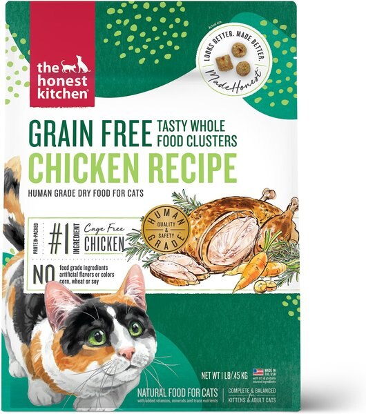 The Honest Kitchen Whole Food Clusters Grain-Free Chicken Dry Cat Food