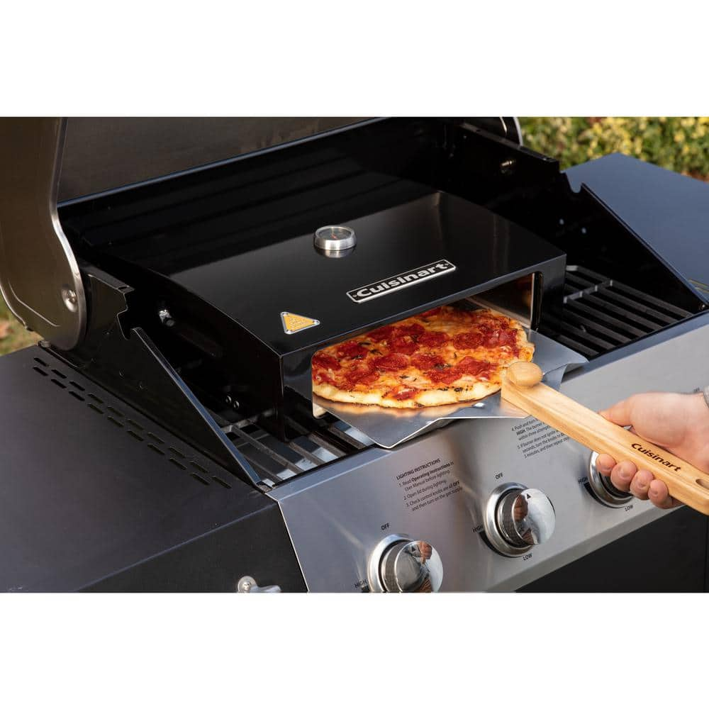 Cuisinart Grill Top Gas or Charcoal Outdoor Pizza Oven Kit (2-Piece) CPO-700