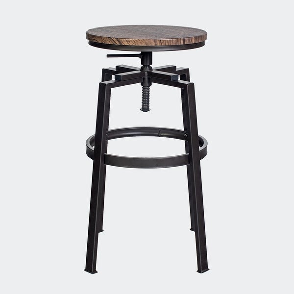 Set of 2 Swivel Adjustable Height Bar Stool