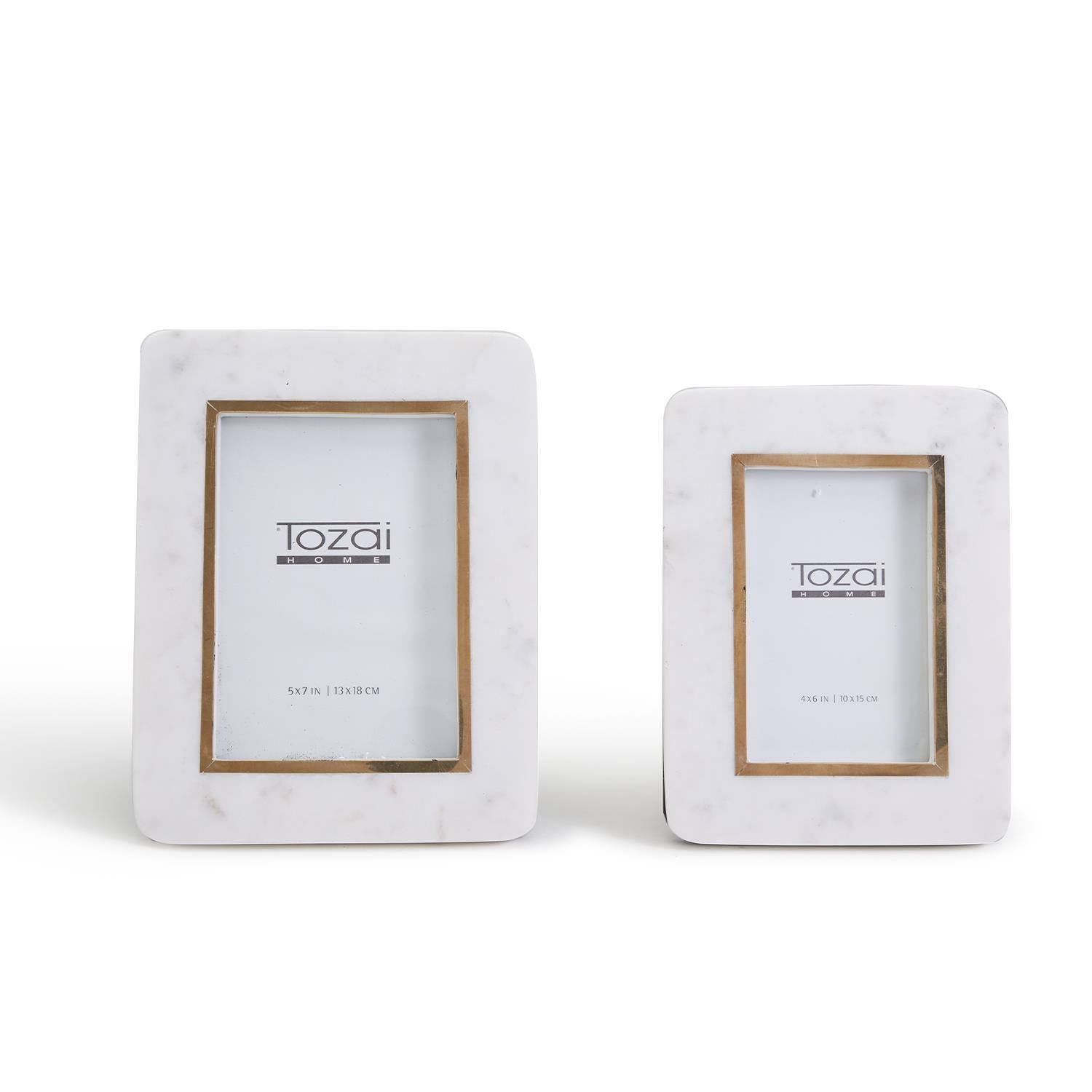 Hoxton Marble Photo Frame, Set of 2