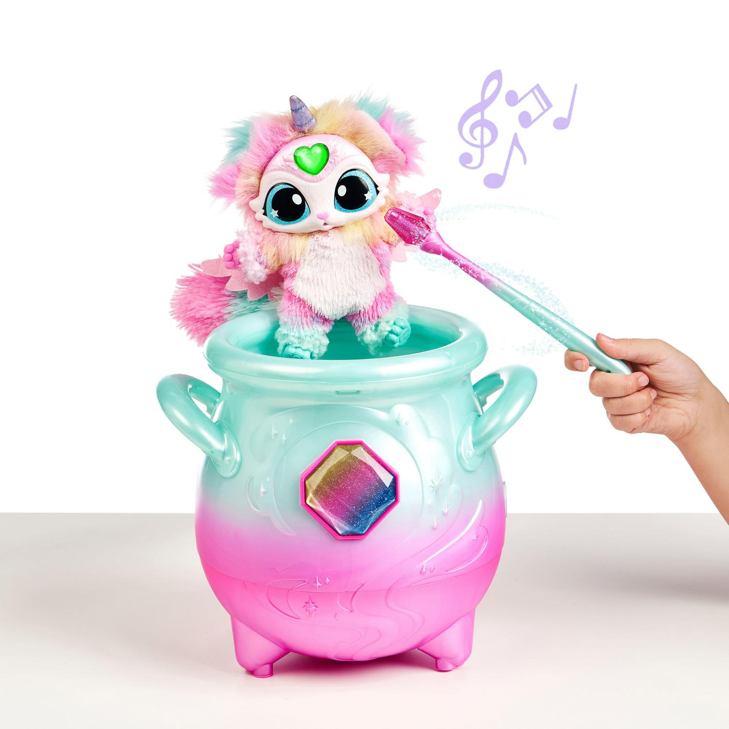 Magic Mixies Magical Misting Cauldron with Exclusive Interactive 8 inch Rainbow Plush Toy and 50+ Sounds and Reactions Toys for Kids Ages 5+  Crowdfused