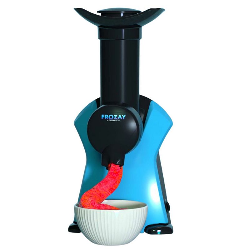 Frozay Dessert Maker 2.8 qt. Color Blue， Vegan Ice Cream and Frozen Yogurt Maker Soft Serve Desserts With Recipes