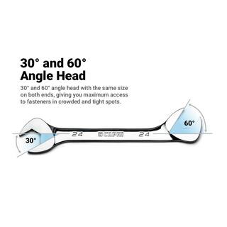 Capri Tools SAE 30 and 60 Angle Open End Wrench Set (13-Piece) CP11900-13ST