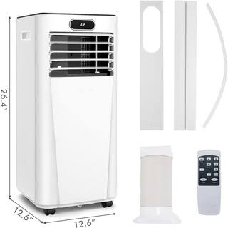 Gymax 3-in-1 Portable Air Conditioner 8000 BTU (ASHRAE) 5300 BTU (DOE) AC Unit Air Cooler with 24-Hour Timer in White GYM09594